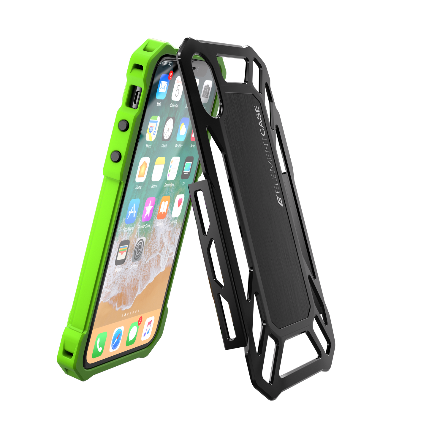Element Case iPhone X Roll Cage, Green