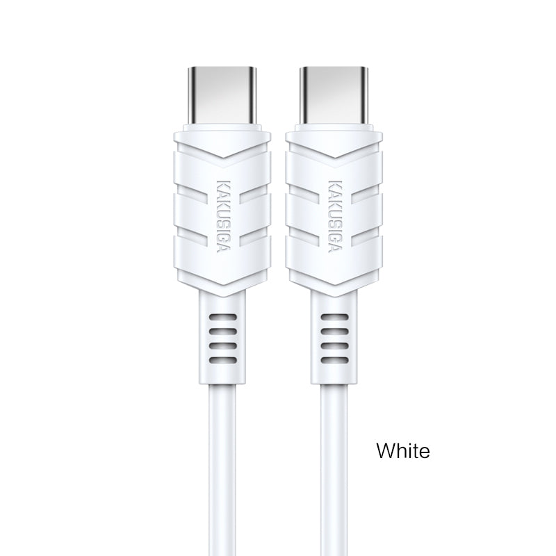 Kaku KSC-710 KUGE Type-C to Type-C Fast Charging Data Cable (1.2M), White