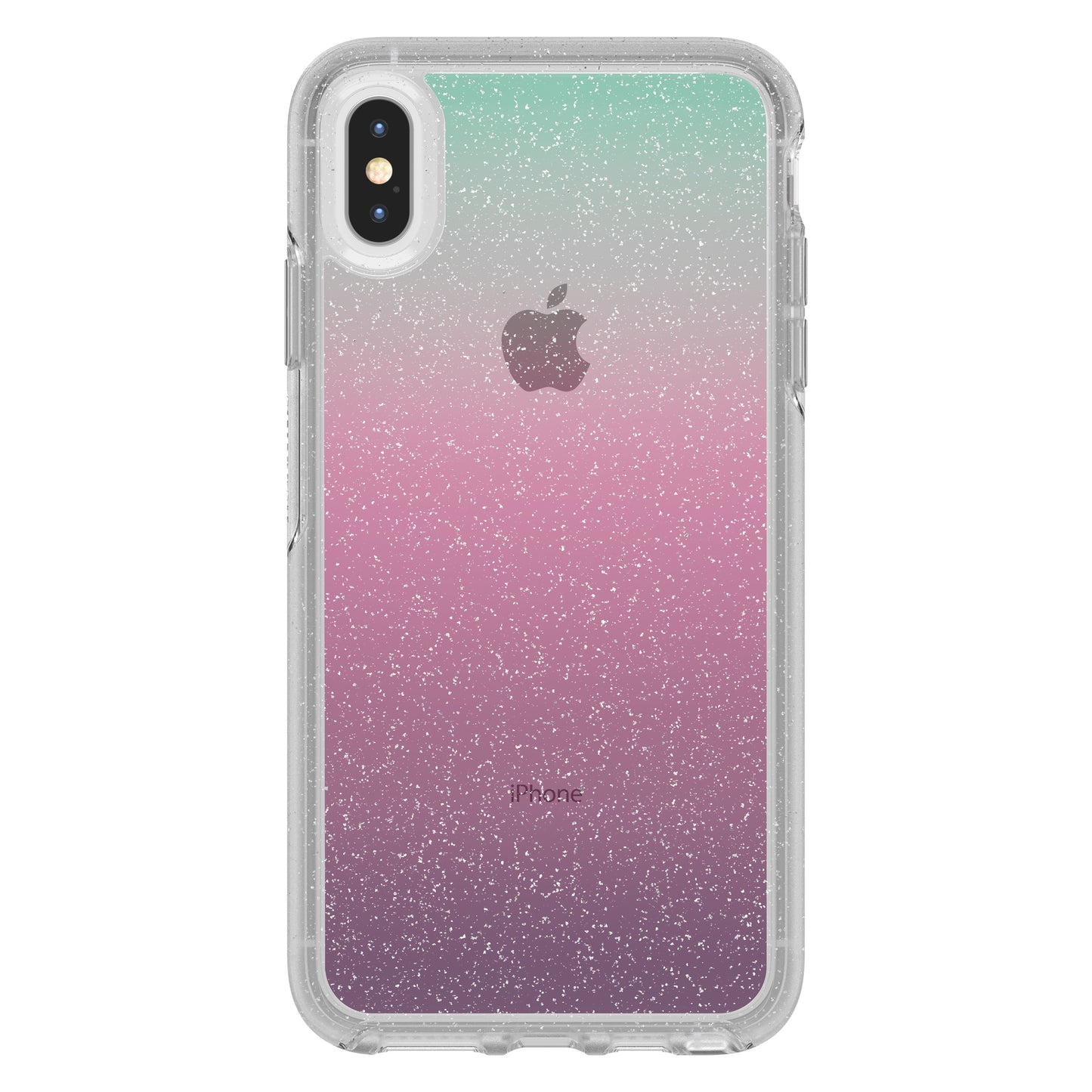 OtterBox iPhone Xs Max Symmetry Clear Series, Graphic Gradient Energy (Flake/Cle