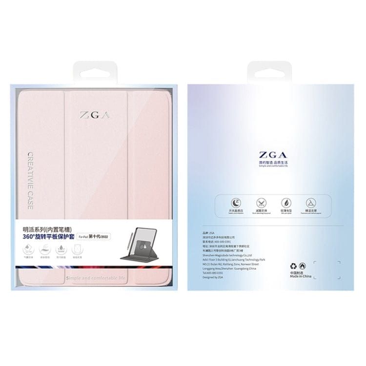 ZGA iPad Air 13 (2024/2025) MiPai Case w/ pen slot, Pink