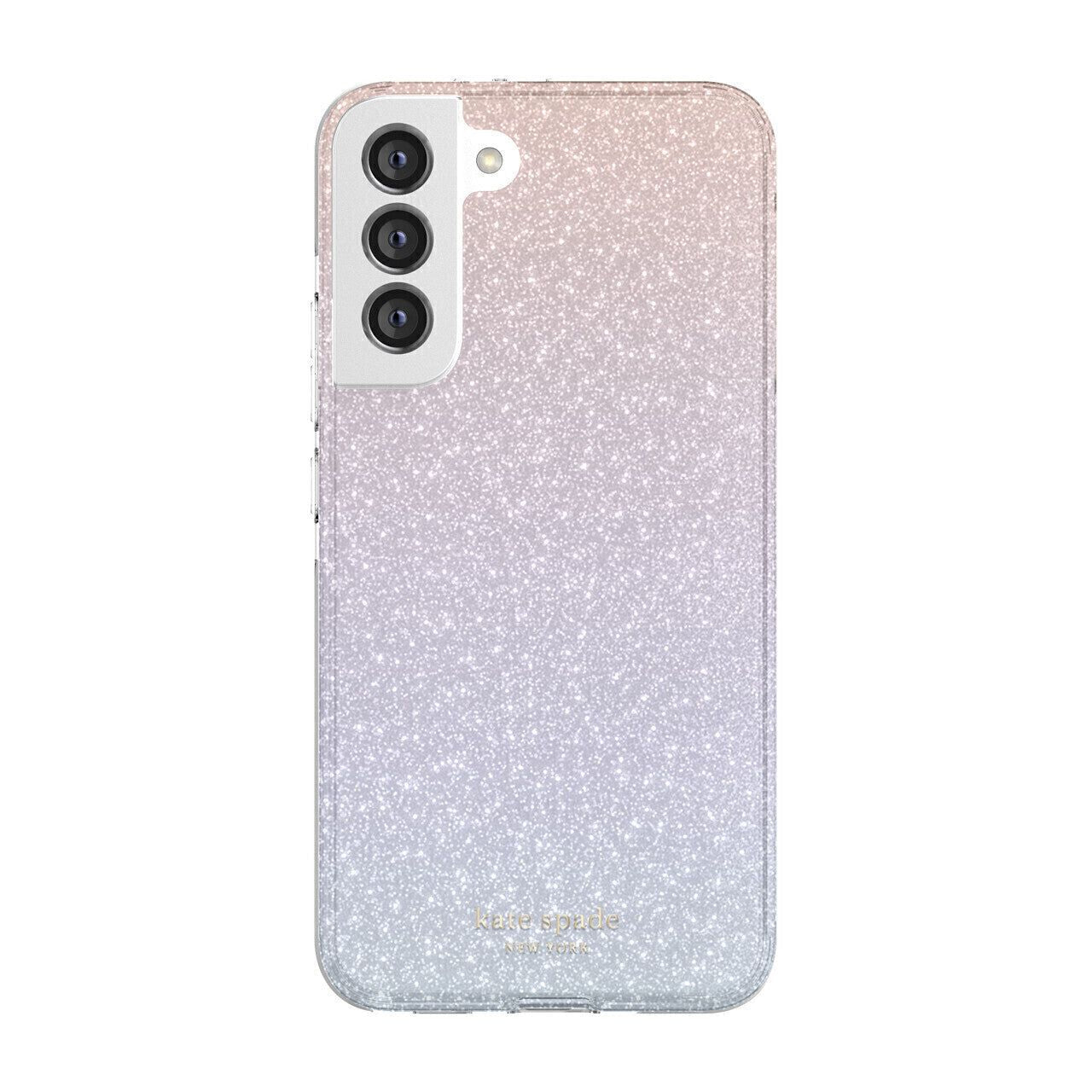 KSNY Samsung Galaxy S22 Plus 5G Defensive Hardshell, Ombre Glitter/Pink/Purple/B