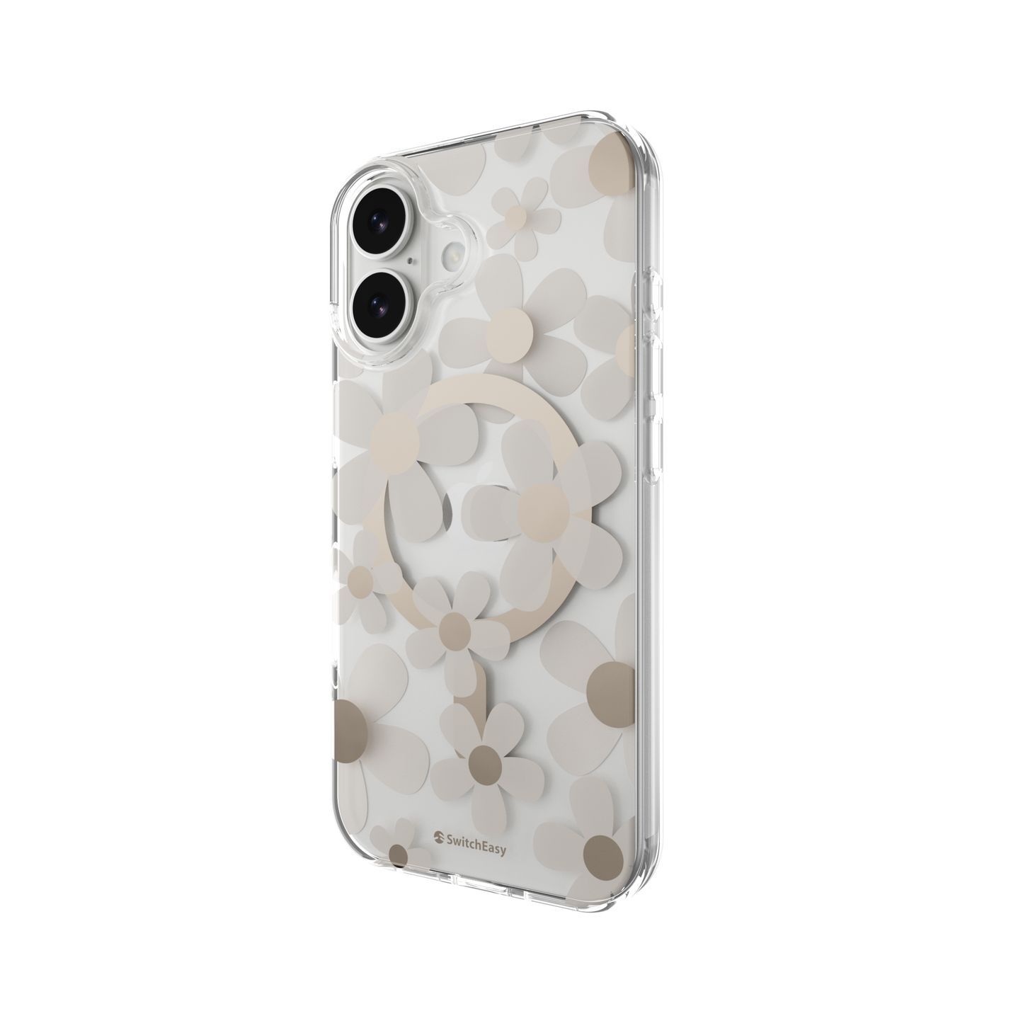 The Digital Gadgets (Terminal 2) – Phone Cases – SwitchEasy iPhone 17 Fleur M 3D Patterned Protective Case, Golden Gray