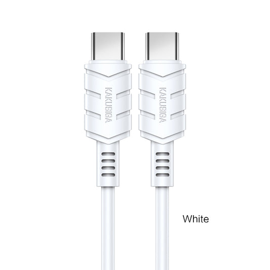 Kaku KSC-710 KUGE Type-C to Type-C Fast Charging Data Cable (1.2M), White