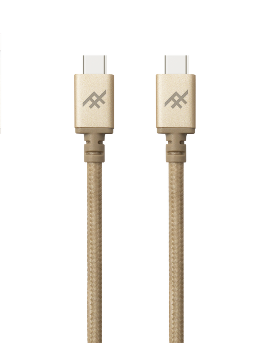 ZAGG iFrogz Unique Sync Premium USB-C 3.1 to USB-C 3.1 Nylon Braided Cable, 1M G