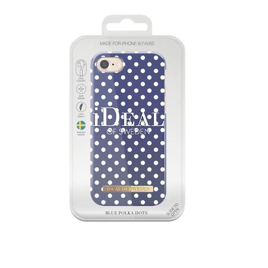 iDeal Of Sweden iPhone 7 Fashion Case S/S 2017, Blue Polka Dots