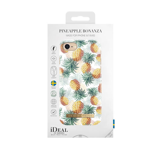 iDeal Of Sweden iPhone 8 Fashion Case Summer 2018, Pineapple Bonanza