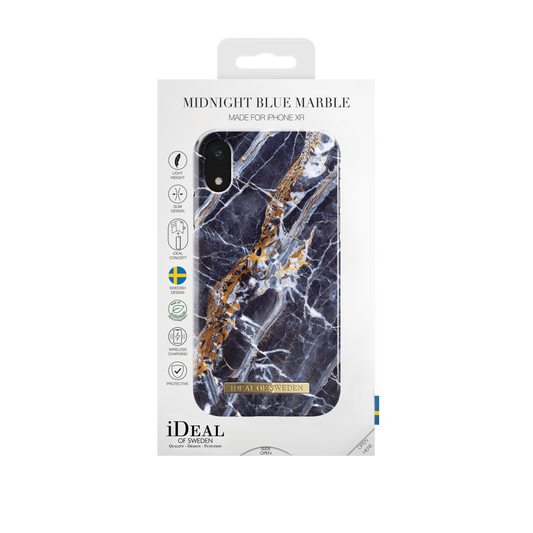 iDeal Of Sweden iPhone XR Fashion Case A/W 17-18, Midnight Blue Marble