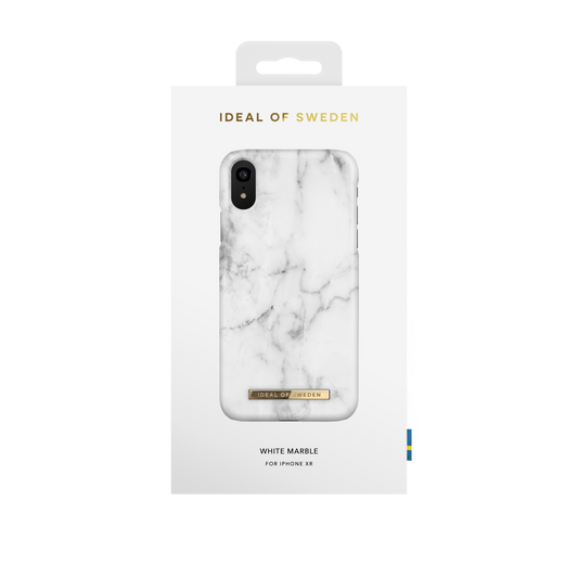 iDeal Of Sweden iPhone XR Fashion Case, White Marble