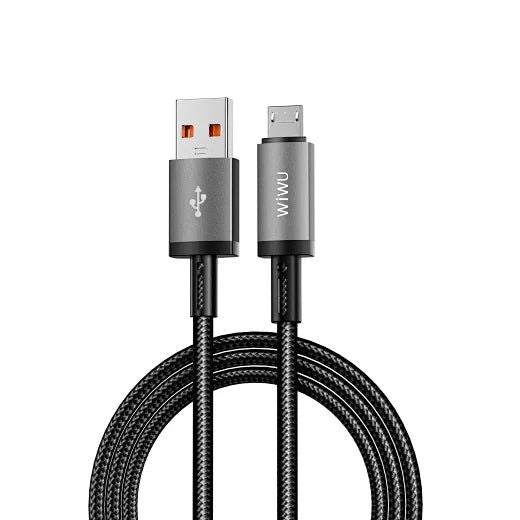 WiWU Wi-C053 USB-A to Micro Cable, 1M Grey