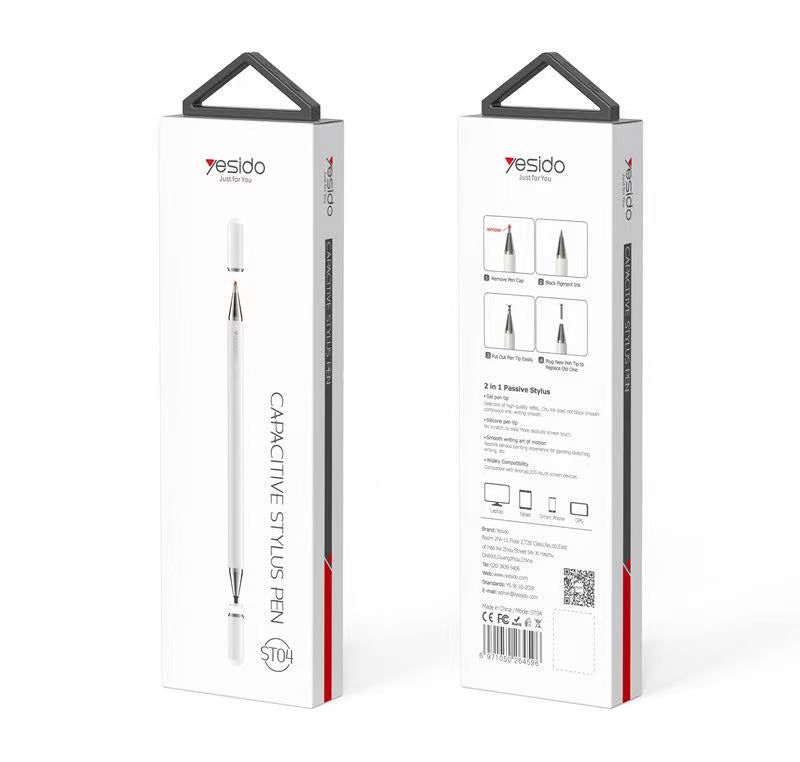 Yesido ST04 Capacitive Stylus Pen Dual Tip, White