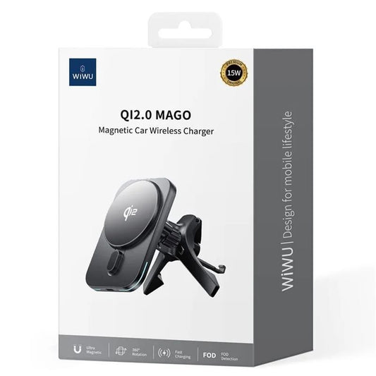 WiWU CH323 qi2 Mago Magnetic Wireless Char Charger, Black