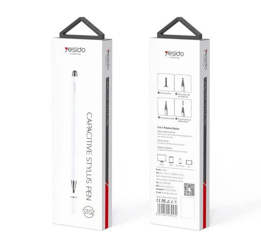 Yesido ST02 Capacitive Stylus Pen 2-in-1, White