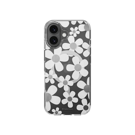 The Digital Gadgets (Terminal 2) – Phone Cases – SwitchEasy iPhone 17 Fleur M 3D Patterned Protective Case, White