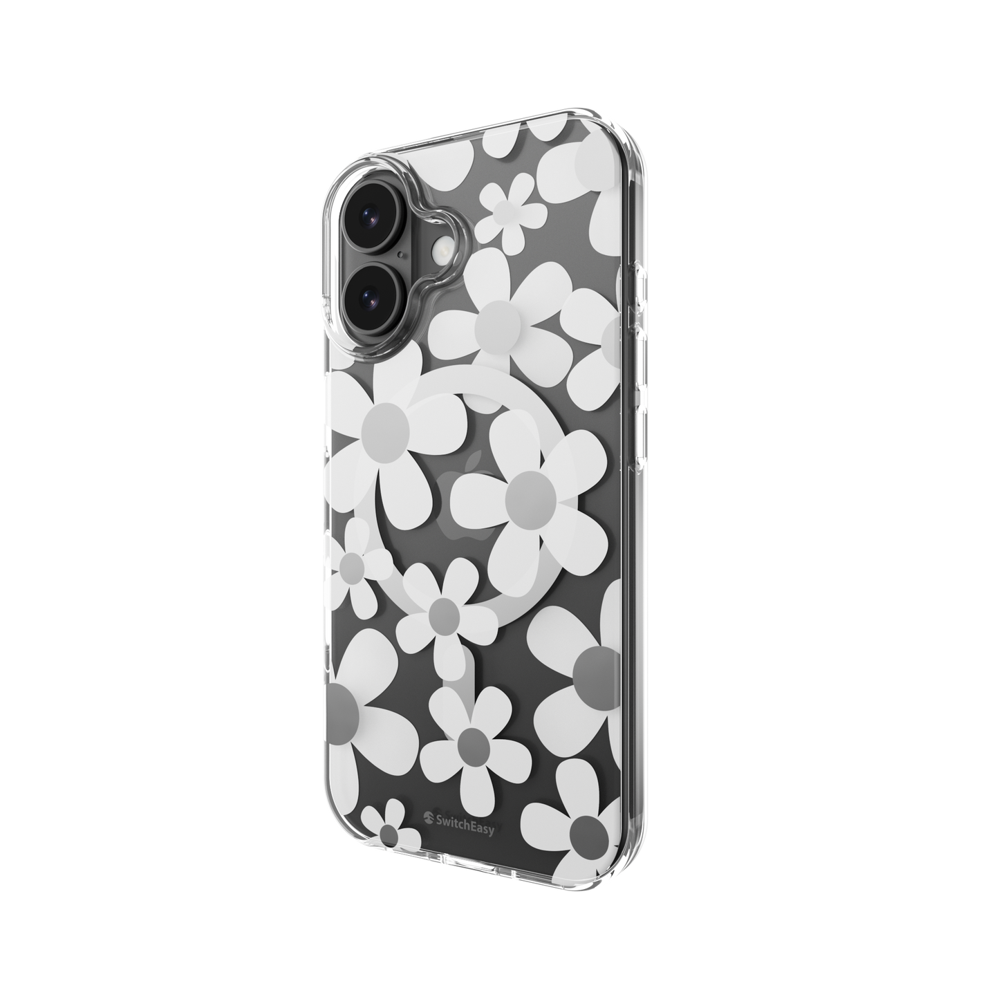 The Digital Gadgets (Terminal 2) – Phone Cases – SwitchEasy iPhone 17 Fleur M 3D Patterned Protective Case, White