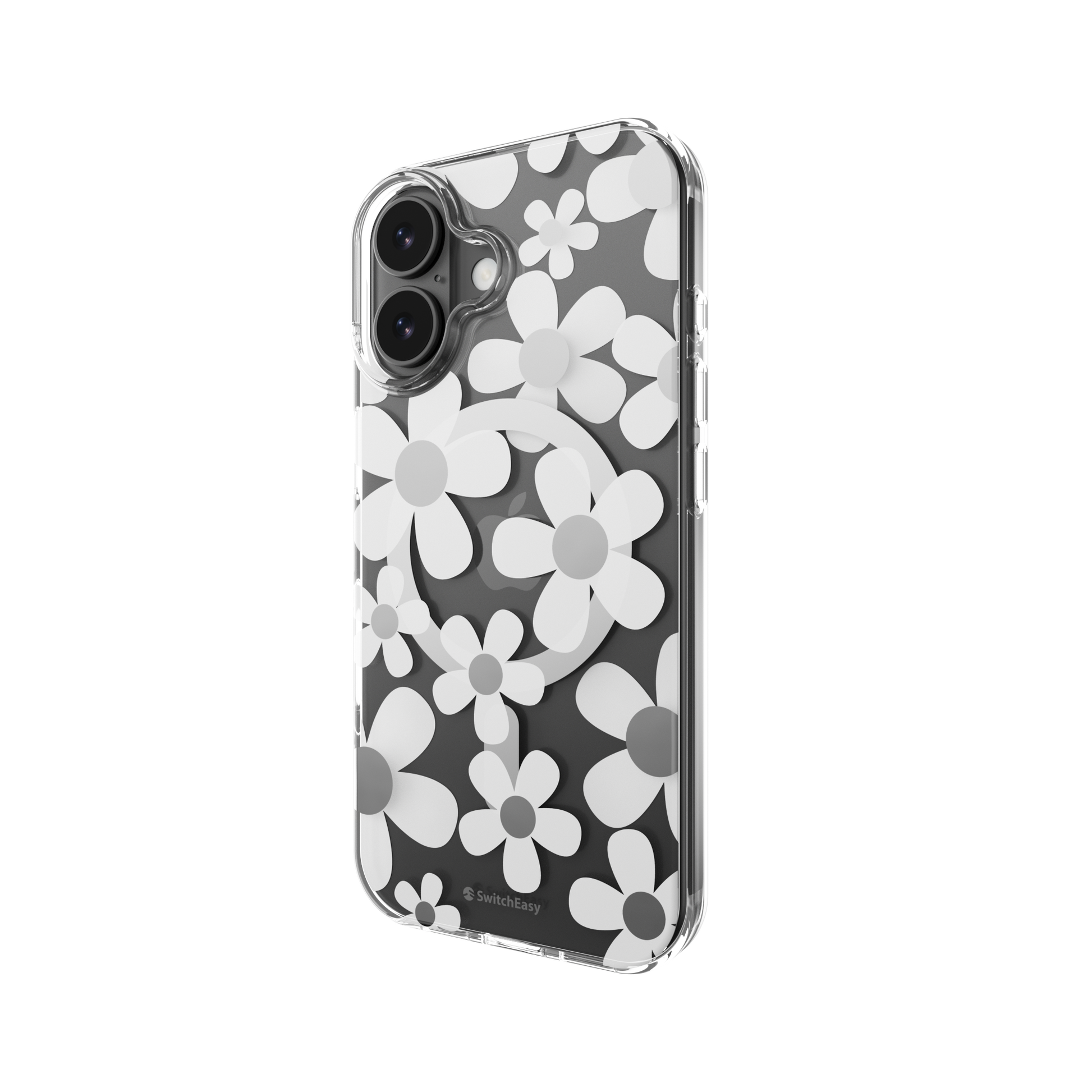 The Digital Gadgets (Terminal 2) – Phone Cases – SwitchEasy iPhone 17 Fleur M 3D Patterned Protective Case, White