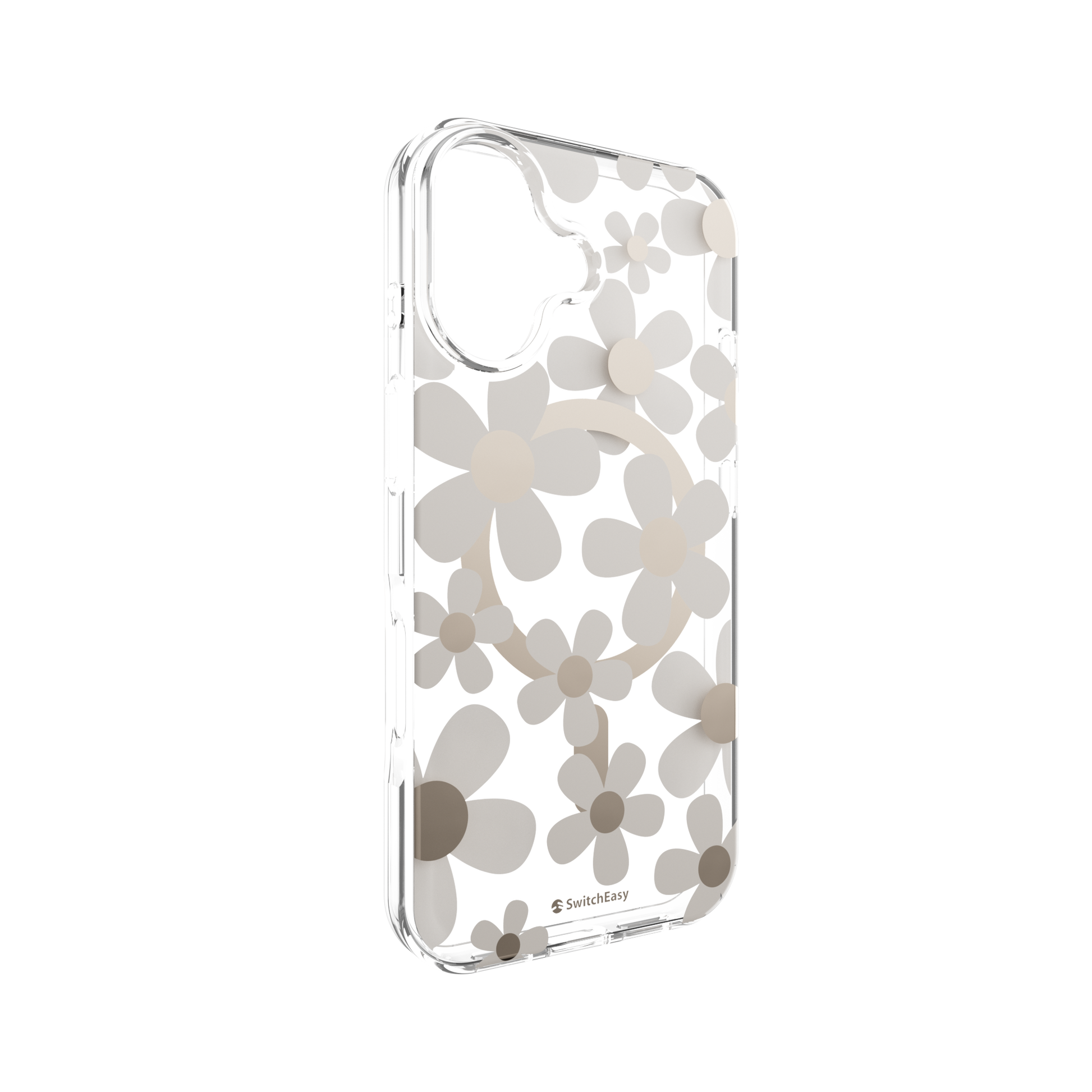 The Digital Gadgets (Terminal 2) – Phone Cases – SwitchEasy iPhone 17 Fleur M 3D Patterned Protective Case, Golden Gray