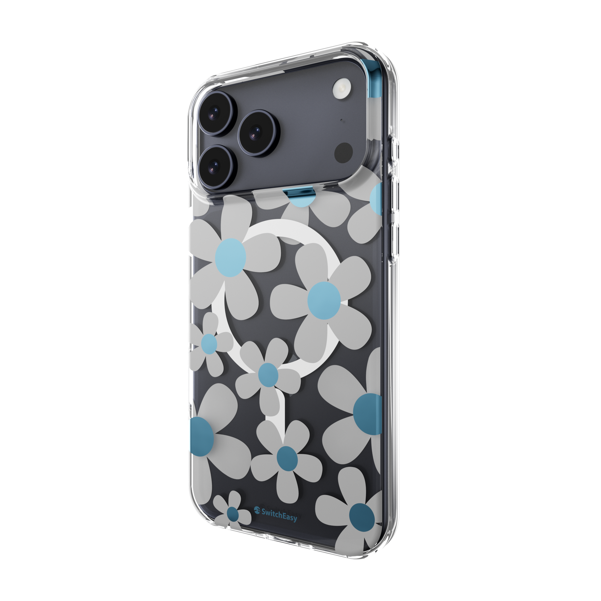 The Digital Gadgets (Terminal 2) – Phone Cases – SwitchEasy iPhone 17 Pro Max Fleur M 3D Patterned Protective Case, Blu…