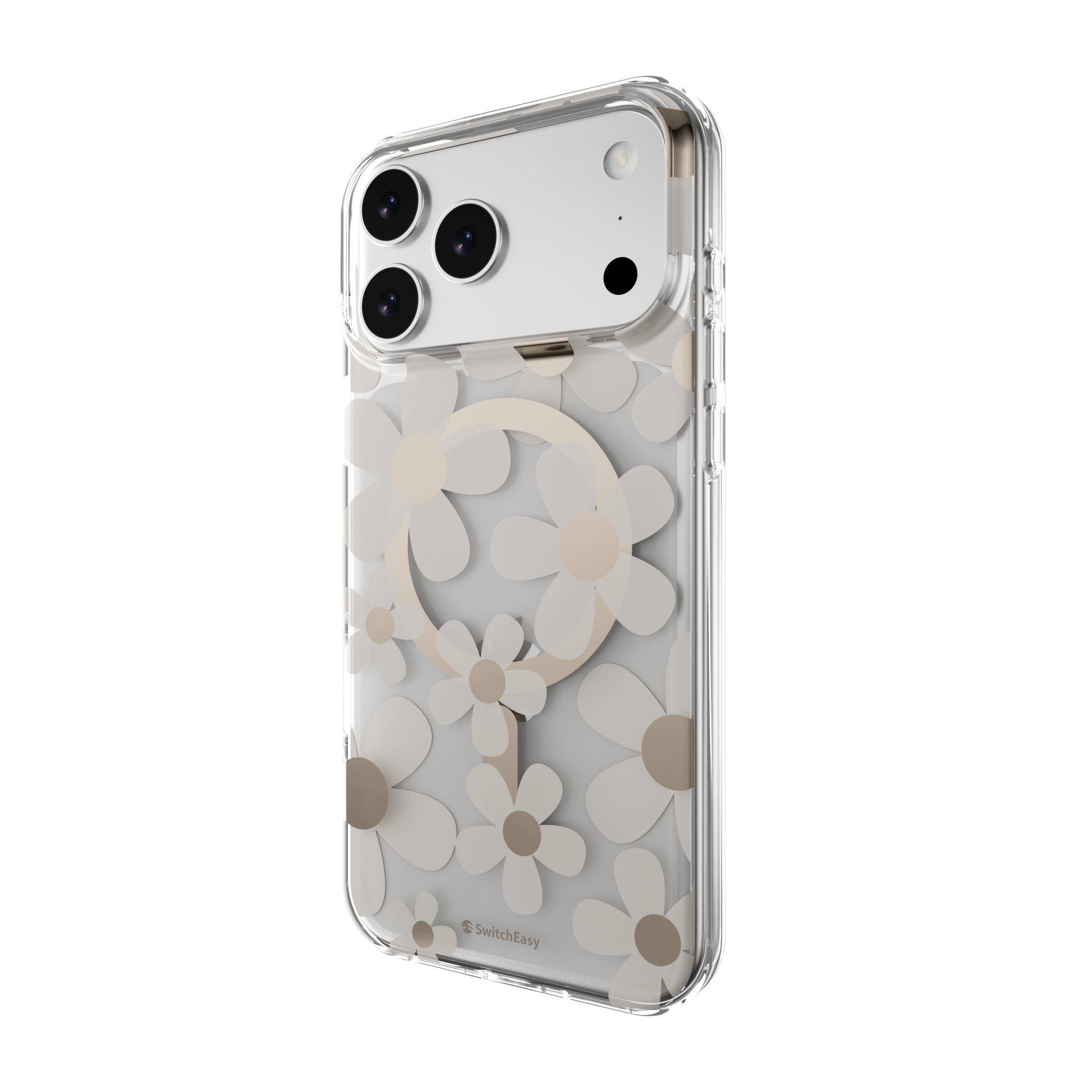 The Digital Gadgets (Terminal 2) – Phone Cases – SwitchEasy iPhone 17 Pro Max Fleur M 3D Patterned Protective Case, Gol…