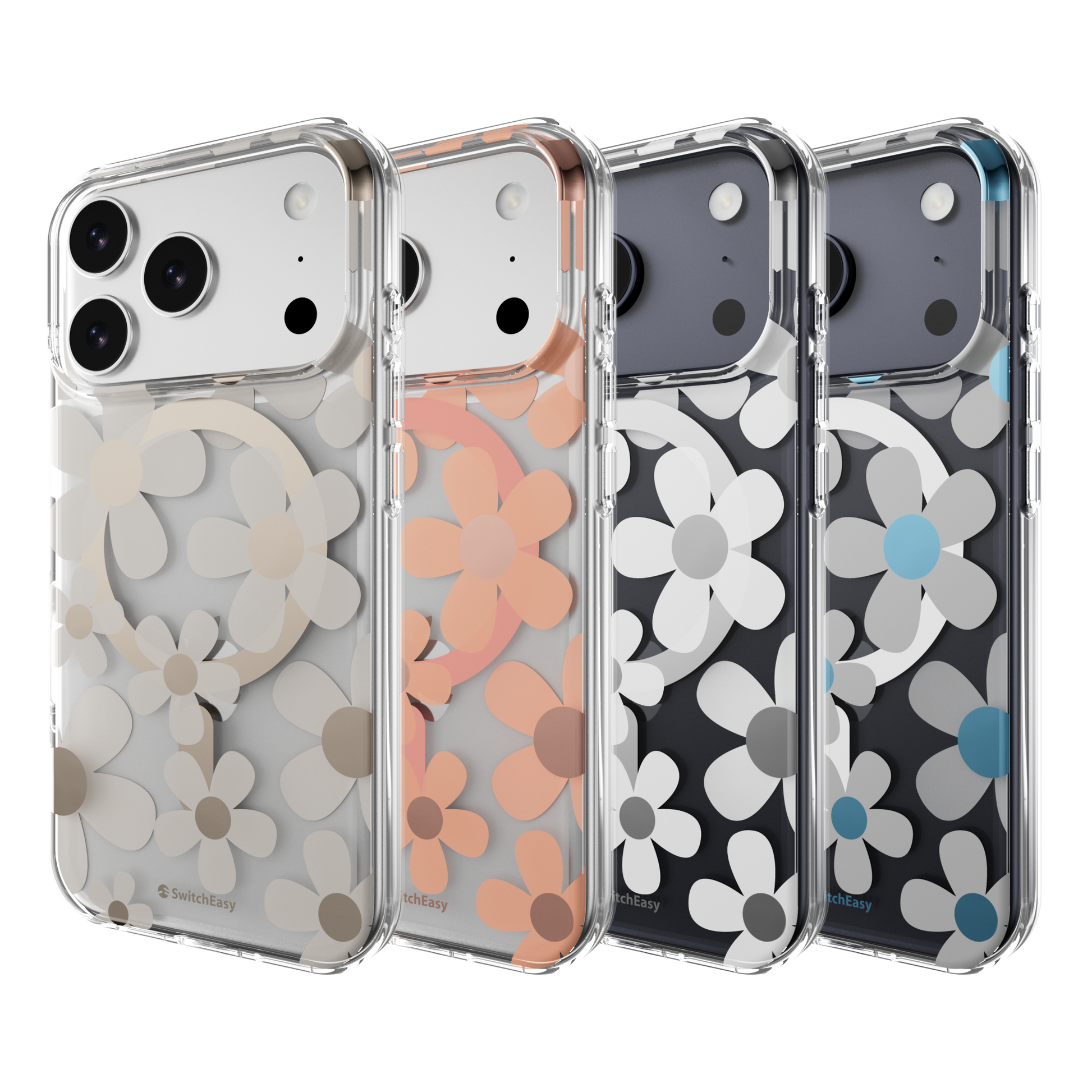The Digital Gadgets (Terminal 2) – Phone Cases – SwitchEasy iPhone 17 Pro Fleur M 3D Patterned Protective Case, Blue Gr…