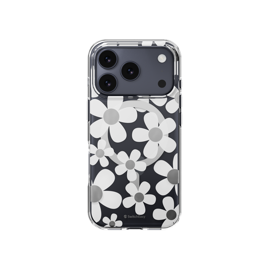 The Digital Gadgets (Terminal 2) – Phone Cases – SwitchEasy iPhone 17 Pro Fleur M 3D Patterned Protective Case, White