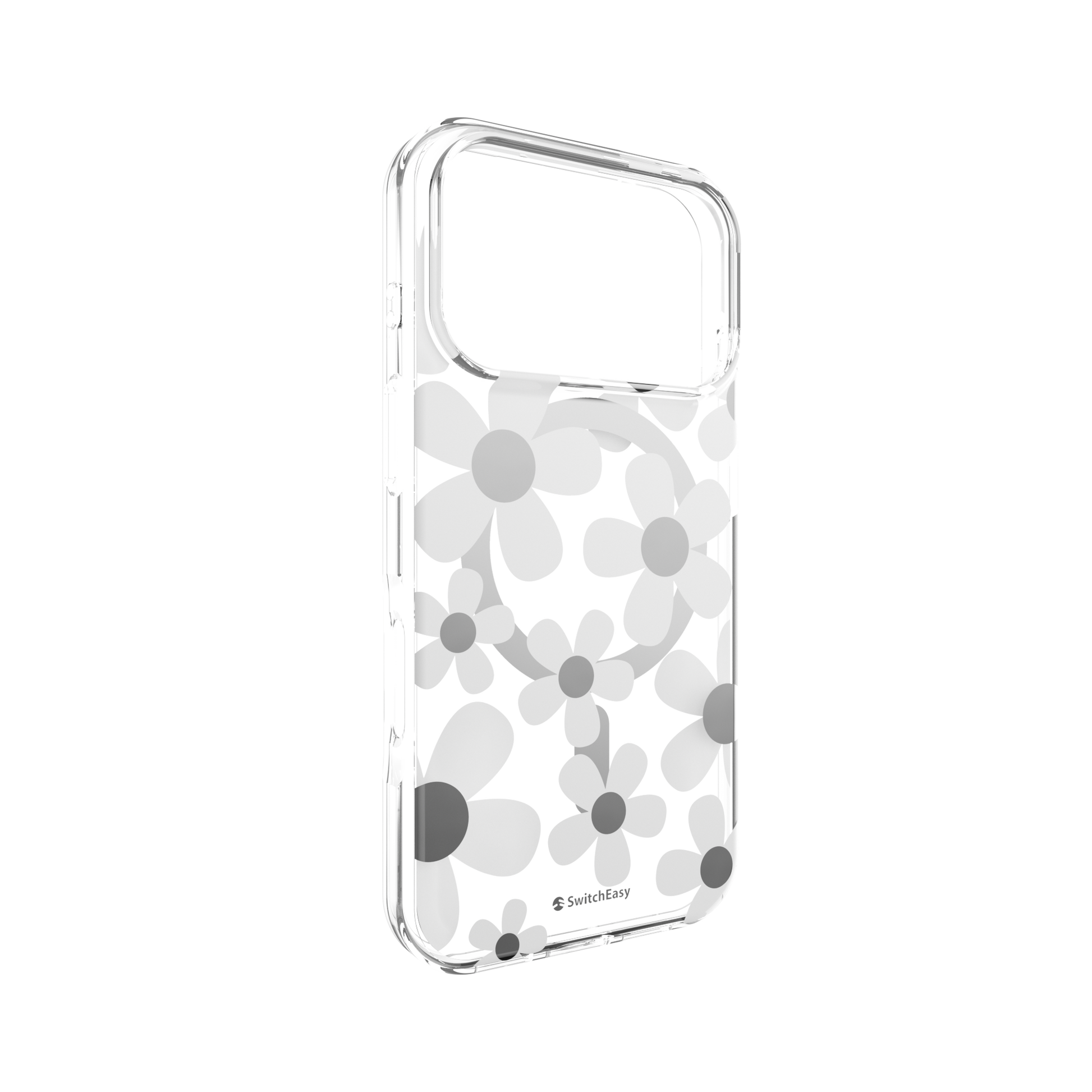 The Digital Gadgets (Terminal 2) – Phone Cases – SwitchEasy iPhone 17 Pro Fleur M 3D Patterned Protective Case, White